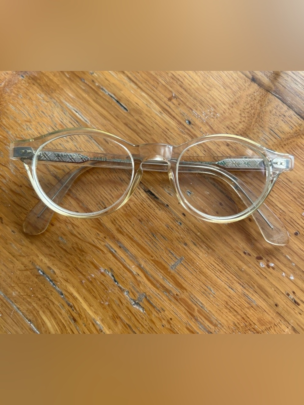 Clear Round Eye Glass Frames Made in Paris | Transparent Lyrique 001